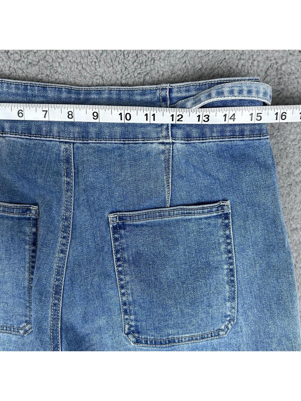 Hudson Los Angeles Womens Wide Leg Belted Jeans Size 8/29 Blue Faded Denim - Picture 10 of 12